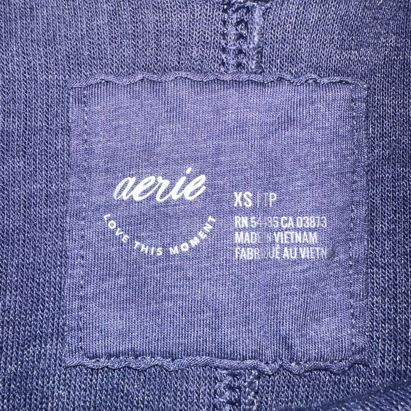 Arie Blue Oversized Long Sleeve Lounge Top - Picture 2 of 2